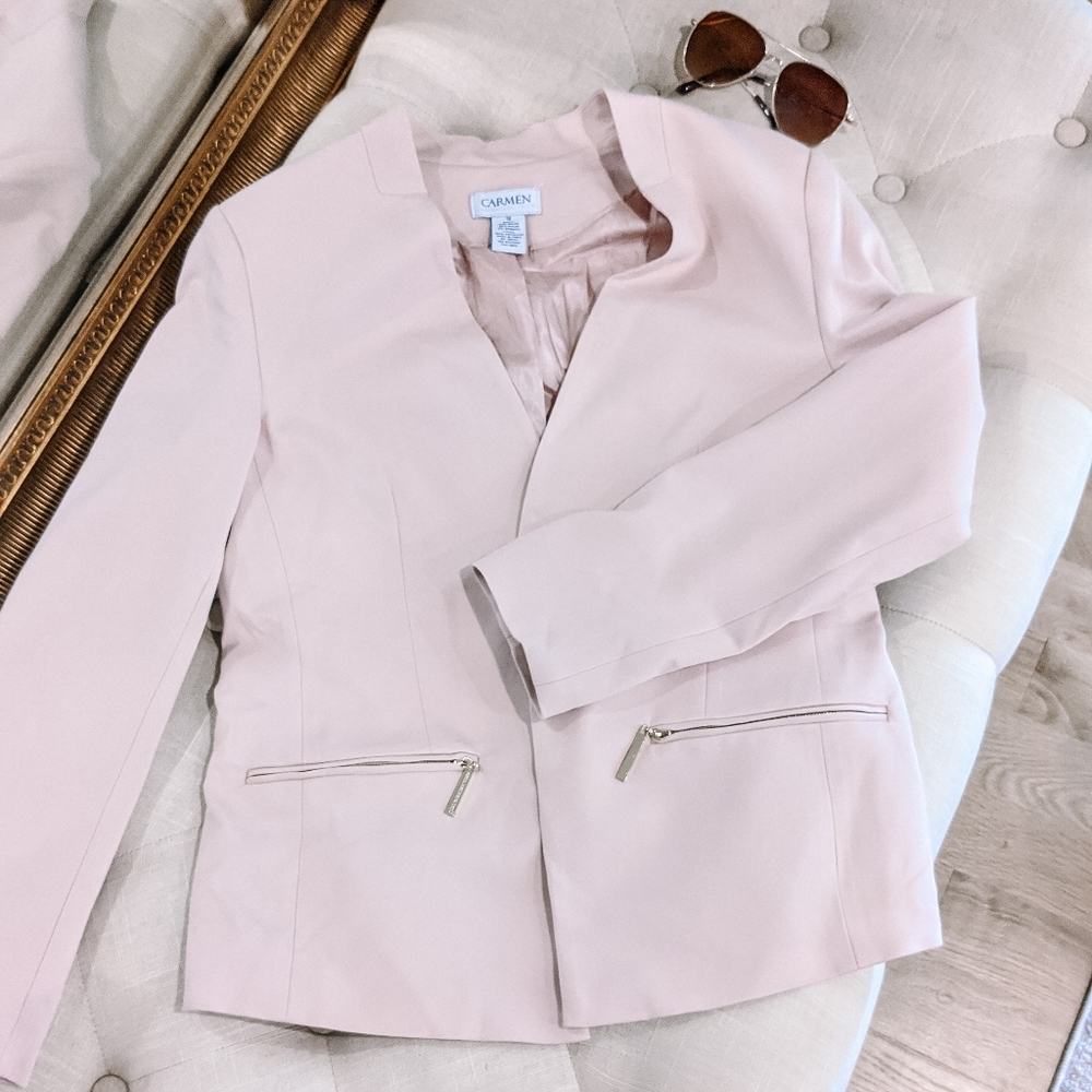 Blush Pink Women's Tailored Jacket